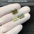 Natural Apatite Gemstone Faceted Cut Rectangle Shape 11 MM 3 Pcs Apatite High Quality Gemstone Jewelry Supply SM23389