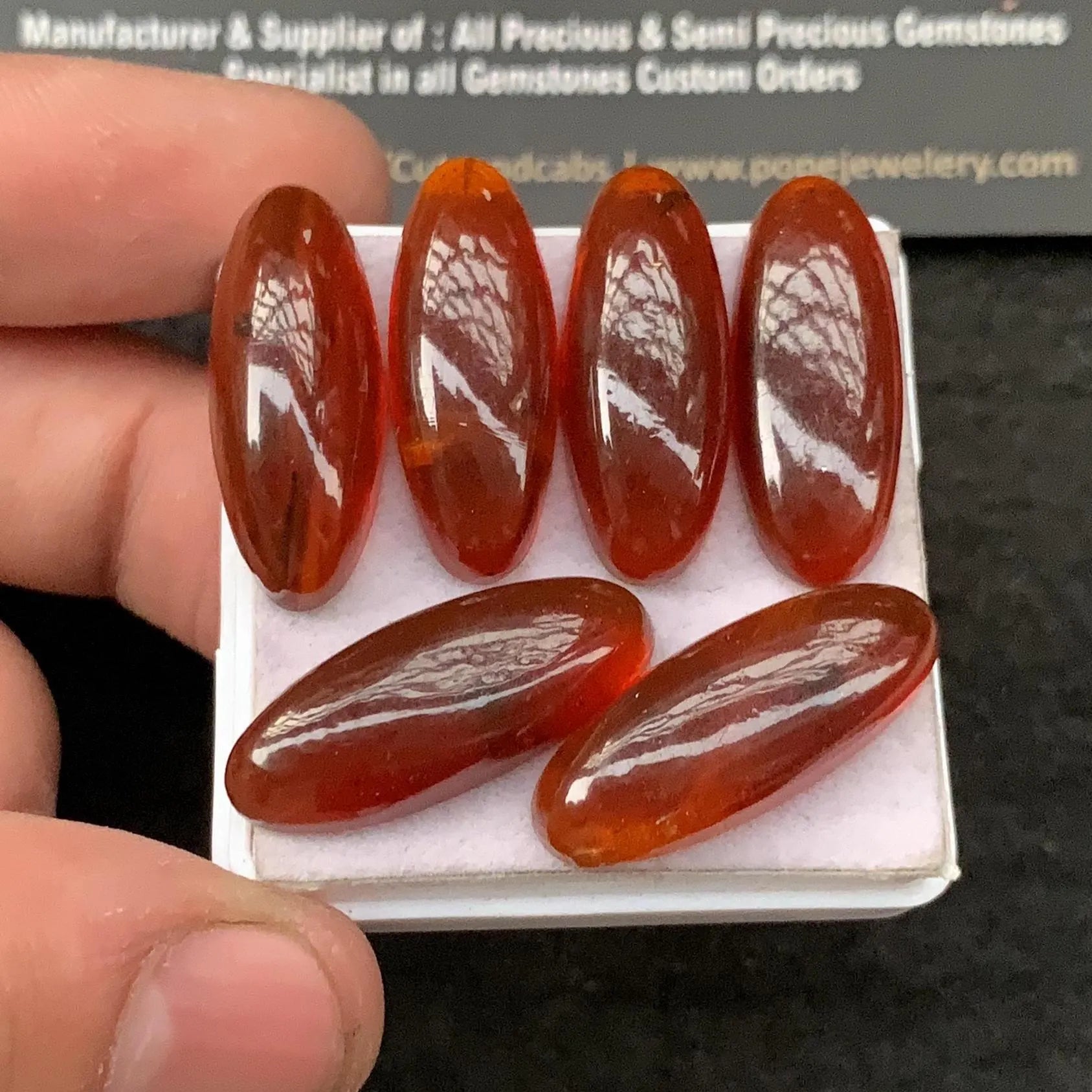 Natural Amber Gemstone Smooth Oval Shape 25x10 MM 6 Pcs Amber Amazing & High Quality Gemstone Jewelry Supply SM23403