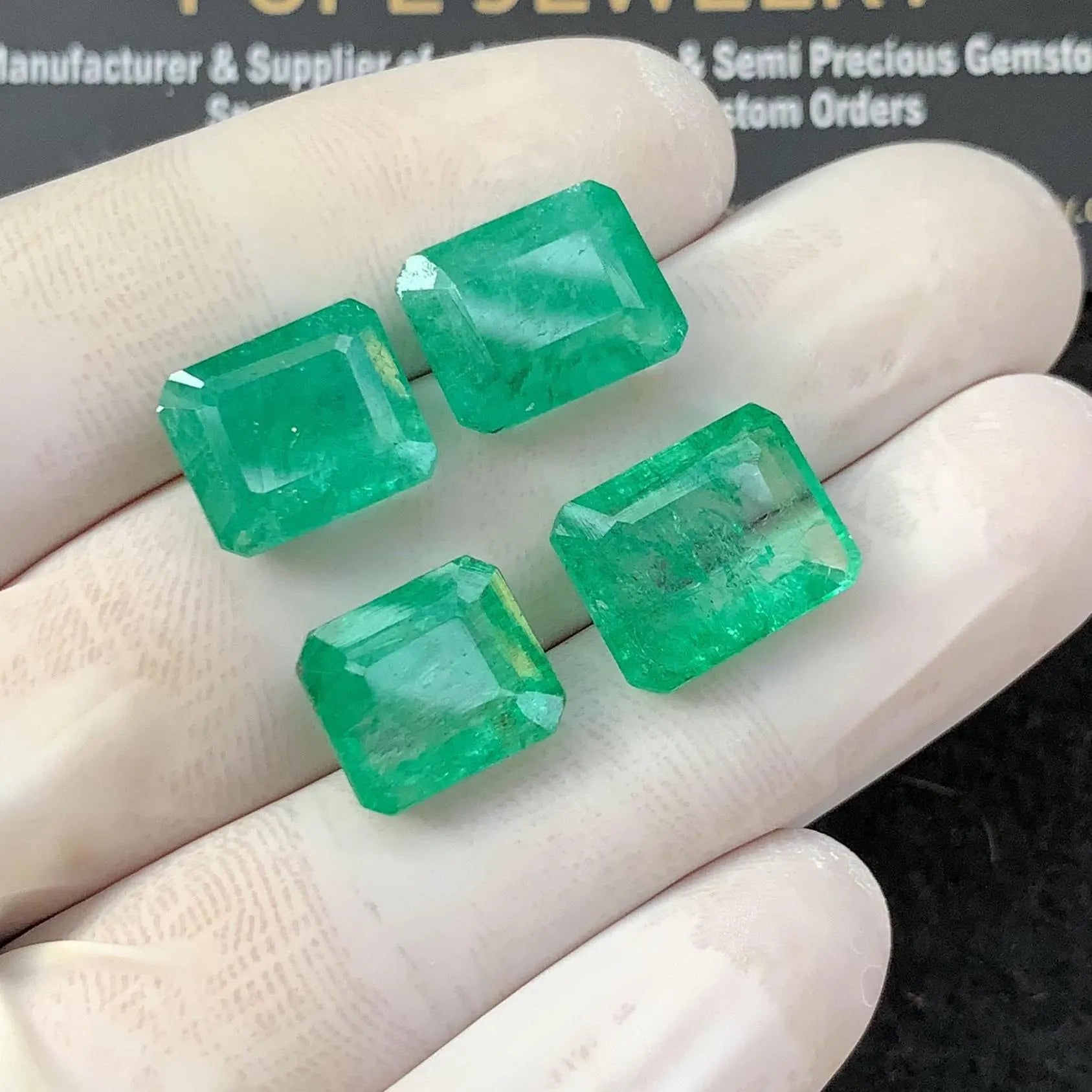 Natural Beryl Gemstone Beryl Faceted Cut Rectangle Shape Gemstone High Quality Stones 11-14 MM 4 Pcs Jewelry Supply SM23413