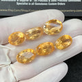 Natural Citrine Gemstone Citrine Faceted Cut Oval Shape Gemstones High Quality Stones 14-16 MM 6 Pcs Jewelry Supply SM23420