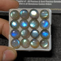 Labradorite Gemstone Natural Labradorite Smooth Round Shape Cabochons Gemstone 9-10 MM 16 Pieces High Quality Wholesale gems SM23437