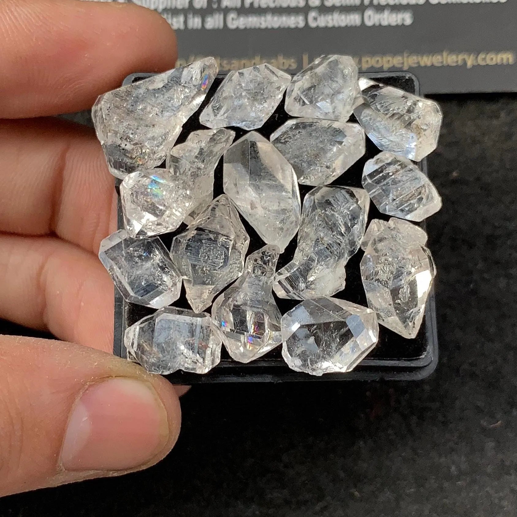 Herkimer Diamond Gemstone Natural Herkimer Diamond Rough Fancy Shape Gemstone 10-20 MM 15 Pieces High Quality Wholesale gems SM23457