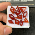Natural Hessonite Garnet Gemstone Step Cut Mix Shape 10-19 MM 10 Pcs Hessonite Garnet High Quality Gemstone Wholesalegems SM23468