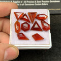 Natural Hessonite Garnet Gemstone Step Cut Mix Shape 9-14 MM 10 Pcs Hessonite Garnet High Quality Gemstone Wholesalegems SM23470