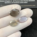 Natural Moonstone Faceted Cut Oval Shape Moonstone Loose Gemstones Jewelry Supply Wholesale gems 14-16 MM 3 Pcs SM23475