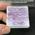 Natural Amethyst Gemstone Amethyst Smooth Moon Shape High Quality Gems Supply 7-9 MM 14 Pc-High Quality Wholesale gems SM23478