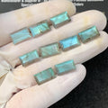 Labradorite Gemstone Natural Labradorite Faceted Cut Rectangle Shape Gemstone 12x8 MM 9 Pieces High Quality Wholesale gems SM23481