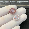Natural Super Seven Gemstone Super Seven Faceted Cut Oval Shape High Quality Gemstone 15x11 MM Size 2 Pc-Jewelry Supply SM23488