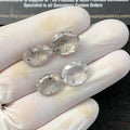 Natural Super Seven Gemstone Super Seven Faceted Cut Oval Shape High Quality Gemstone 12-14 MM Size 4 Pc-Jewelry Supply SM23495