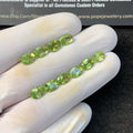 Natural Peridot Gemstone Cuts Peridot Faceted Cut Gemstone Peridot Faceted Cut Oval Shape 7x5 MM 10 Pcs-Jewelry Supply SM23500