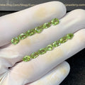 Natural Peridot Gemstone Cuts Peridot Faceted Cut Gemstone Peridot Faceted Cut Mix Shape 6-7 MM 13 Pcs-Jewelry Supply SM23501