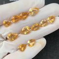 Natural Citrine Gemstone Citrine Faceted Cut Pear Shape Gemstones High Quality Stones 9-12 MM 11 Pcs Jewelry Supply SM23505