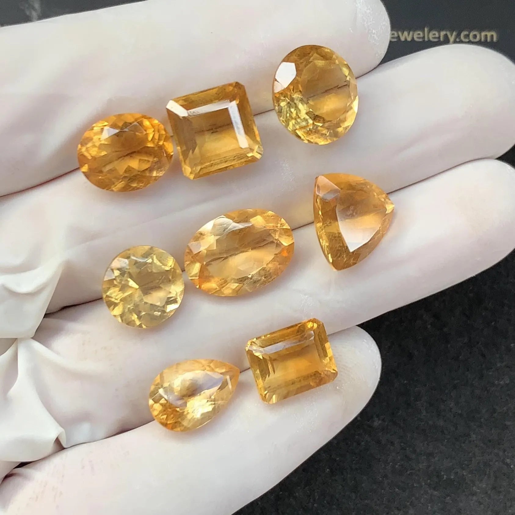 Natural Citrine Gemstone Citrine Faceted Cut Mix Shape Gemstones High Quality Stones 10-14 MM 8 Pcs Jewelry Supply SM23504