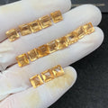 Natural Citrine Gemstone Citrine Faceted Cut Cushion Shape Gemstones High Quality Stones 6 MM 16 Pcs Jewelry Supply SM23513