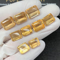 Natural Citrine Gemstone Citrine Faceted Cut Rectangle Shape Gemstones High Quality Stones 10-13 MM 9 Pcs Jewelry Supply SM23514