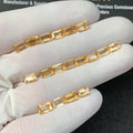 Natural Citrine Gemstone Citrine Faceted Cut Rectangle Shape Gemstones High Quality Stones 6x4 MM 18 Pcs Jewelry Supply SM23516
