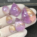 Natural Ametrine Gemstone Ametrine Rose Cut Mix Shape 13-31 MM 6 Pcs High Quality Gemstone Wholesale gems SM23518