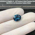 Natural London Blue Topaz Gemstone London Faceted Cut Oval Shape 12x10x6 MM 1 Pcs High Quality Gemstone Wholesale gems SM23532