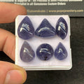 Natural Iolite Gemstone Smooth Mix Shape 13-18 MM 6 Pcs Iolite Gemstone High Quality Gemstone Wholesale gems SM23545