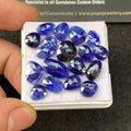 Thailand Blue Sapphire Gemstone Blue Sapphire Rose Cut Fancy Shape 8-13  MM 17 Pcs High Quality Wholesale gems SM23550