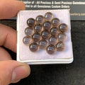 Natural Smoky Quartz Gemstone Smooth Round Shape 7 MM 18 Pcs Smoky Quartz High Quality Gemstone Jewelry Supply SM23575