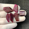 Natural Ruby Step Cut Fancy Shape High Quality Cabochons Loose Gemstone For Jewelry Making 18-25 MM Size 6 Pcs SM23819