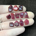 Natural Ruby Step Cut Fancy Shape High Quality Cabochons Loose Gemstone For Jewelry Making 8-16 MM Size 12 Pcs SM23821