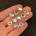 Rainbow Quartz Gemstone Mystic Rainbow Quartz Faceted Cut Round Shape Gemstone 10 MM 10 Pieces High Quality Wholesale gems SM24043