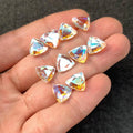 Rainbow Quartz Gemstone Mystic Rainbow Quartz Faceted Cut Trillion Shape Gemstone 10 MM 10 Pieces High Quality Wholesale gems SM24047