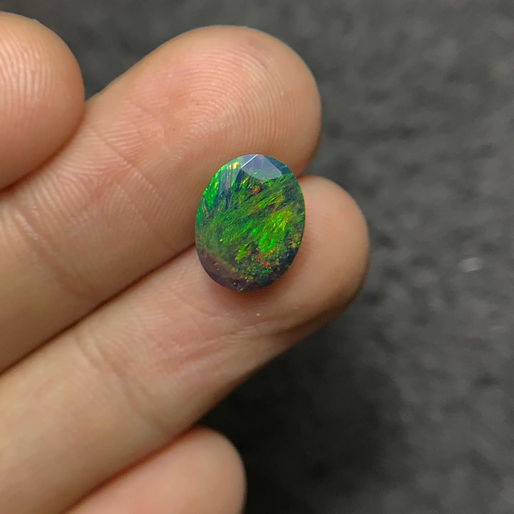 Black Ethiopian Opal Gemstone Black Ethiopian Opal Faceted Cut Black Ethiopian Opal Oval Shape 12x9x7 MM 1 Pcs Jewelry Supply SM24049