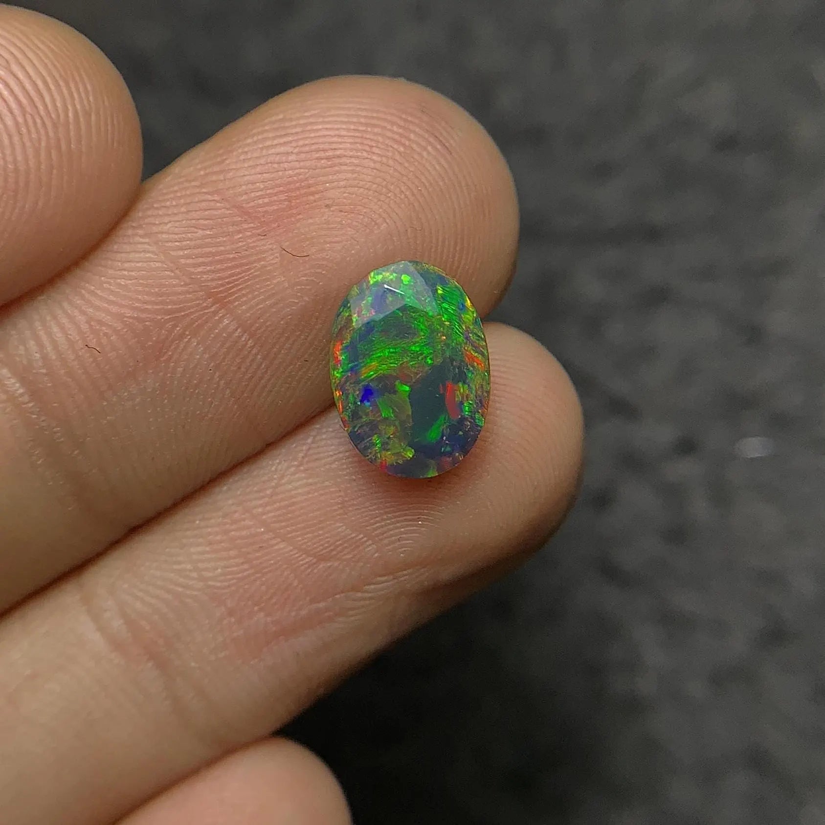 Black Ethiopian Opal Gemstone Black Ethiopian Opal Faceted Cut Black Ethiopian Opal Oval Shape 11x8x6 MM 1 Pcs Jewelry Supply SM24060