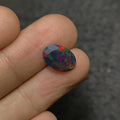Black Ethiopian Opal Gemstone Black Ethiopian Opal Faceted Cut Black Ethiopian Opal Oval Shape 12x8x4 MM 1 Pcs Jewelry Supply SM24070