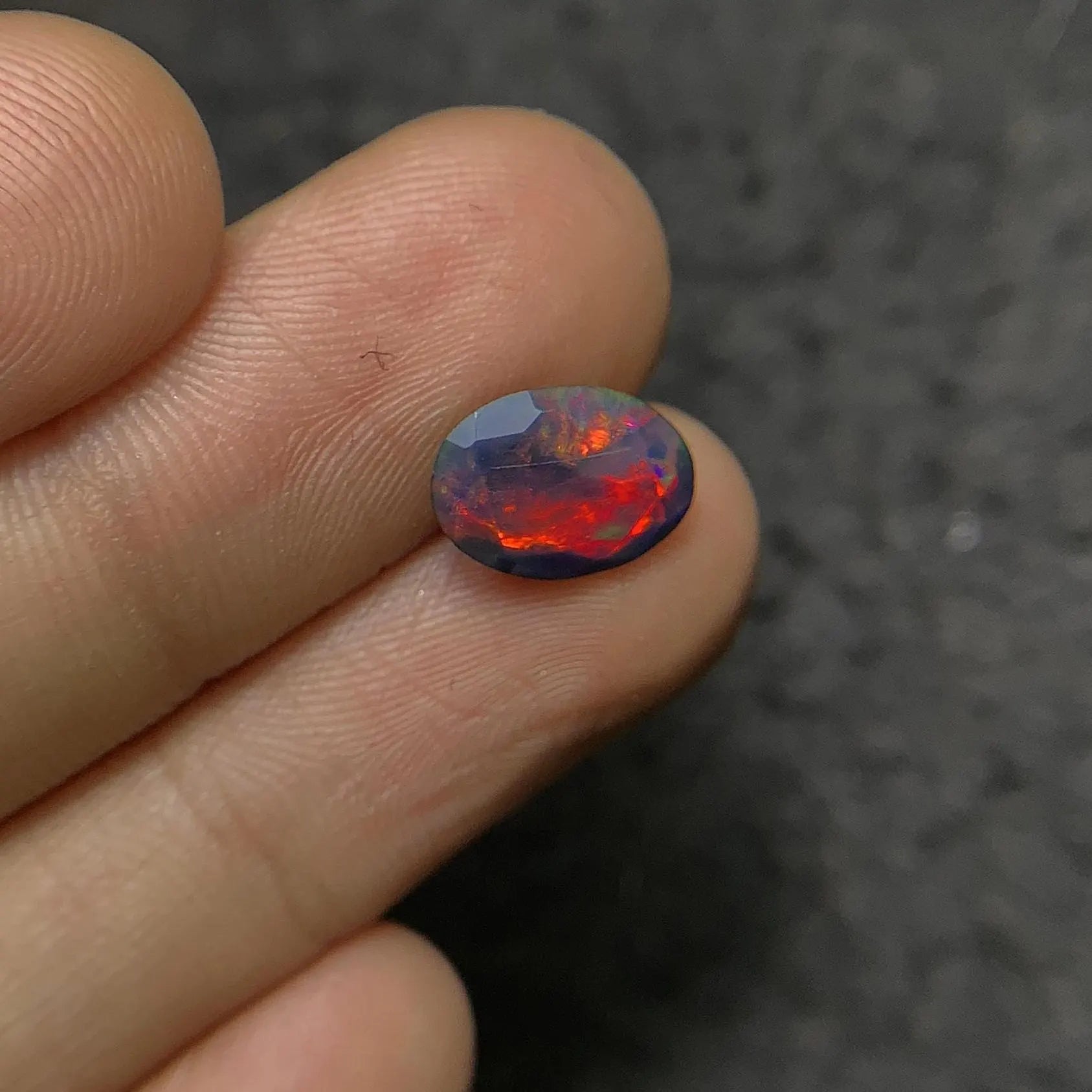 Black Ethiopian Opal Gemstone Black Ethiopian Opal Faceted Cut Black Ethiopian Opal Oval Shape 11x8x5 MM 1 Pcs Jewelry Supply SM24073