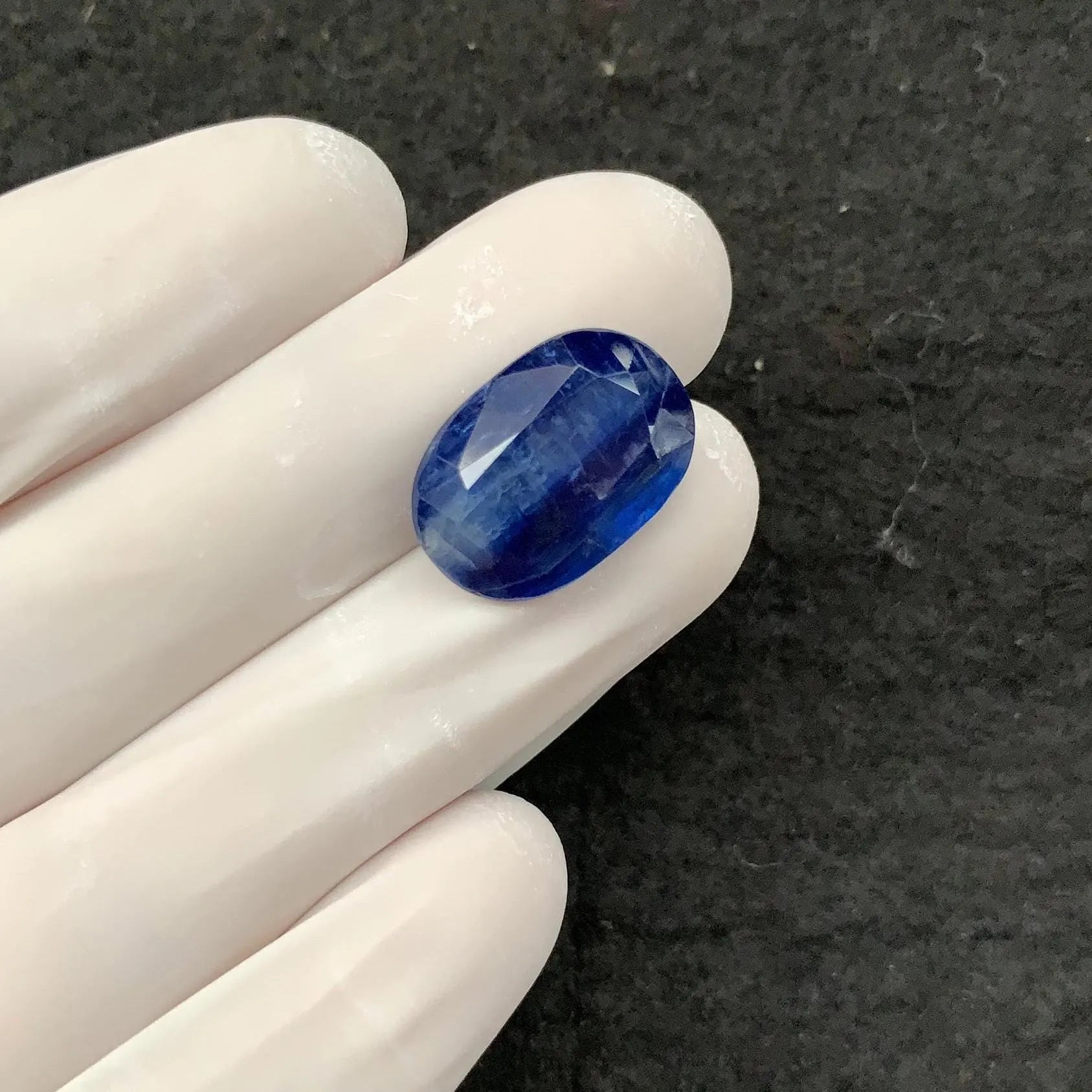 Natural Blue Kyanite Gemstone Faceted Cut Oval Shape 18x13x7 MM 1 Pcs Blue Kyanite High Quality Gemstone Wholesale gems SM24119