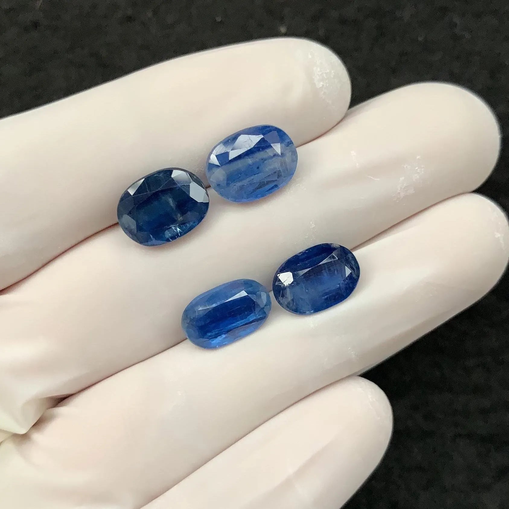 Natural Blue Kyanite Gemstone Faceted Cut Oval Shape 11 MM 4 Pcs Blue Kyanite High Quality Gemstone Wholesale gems SM24124