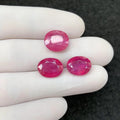 Natural Pink Sapphire Gemstone Pink Sapphire Faceted Cut Oval Shape 12-13 MM 3 Pcs High Quality Wholesale gems SM24164