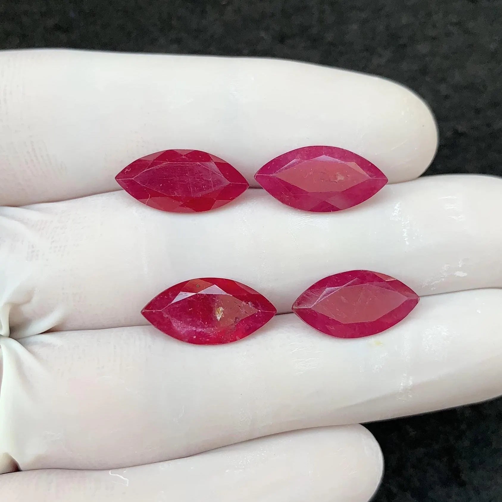 Natural Pink Sapphire Gemstone Pink Sapphire Faceted Cut Marquise Shape 16 MM 4 Pcs High Quality Wholesale gems SM24168