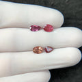 Natural Tourmaline Gemstone Cuts-Tourmaline Faceted Cut Gemstone Tourmaline Faceted Cut Mix Shape 7-8 MM 4 Pcs Jewelry Supply SM24200