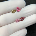 Natural Tourmaline Gemstone Cuts-Tourmaline Faceted Cut Gemstone Tourmaline Faceted Cut Mix Shape 6-8 MM 4 Pcs Jewelry Supply SM24201