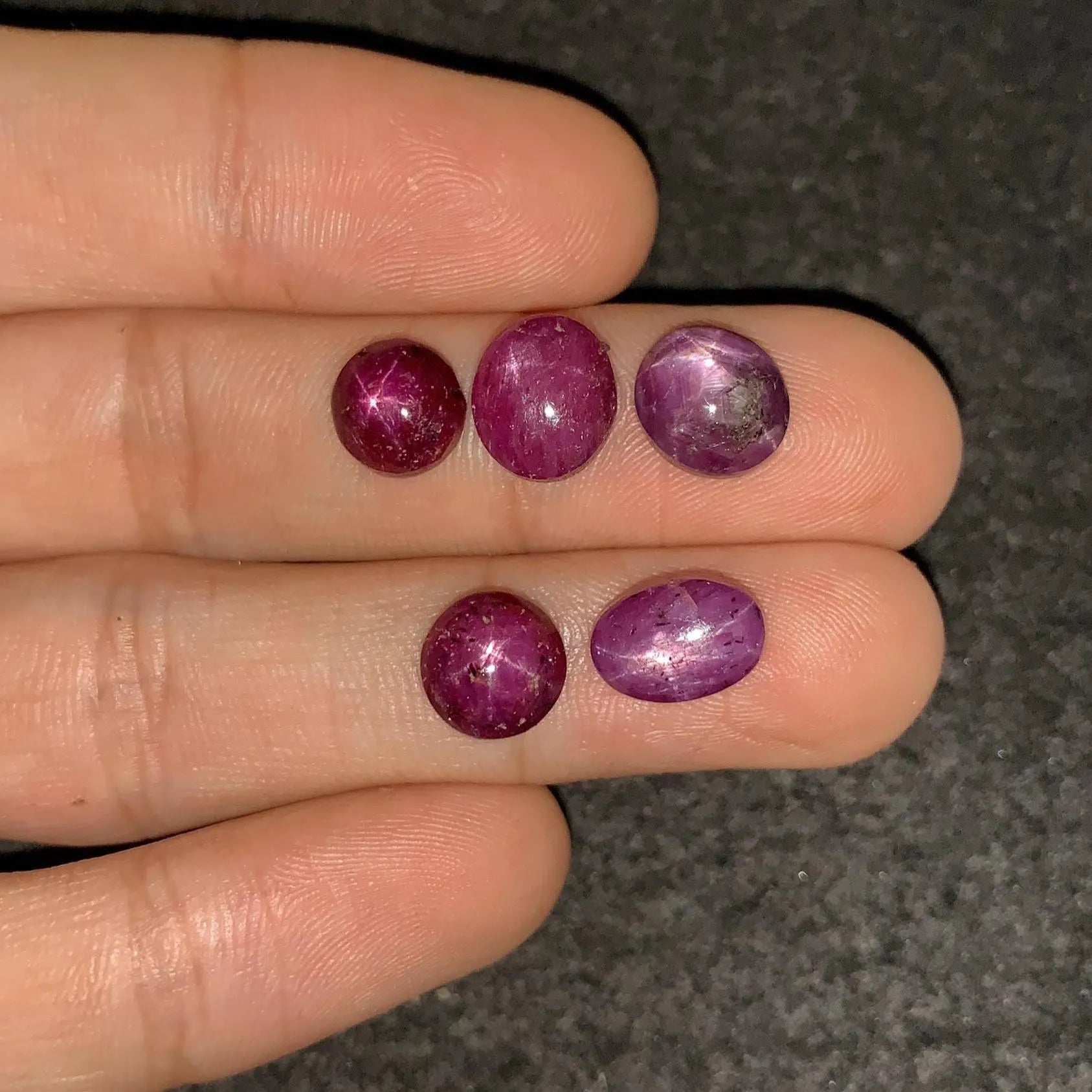 Natural Star Ruby Gemstone Smooth Fancy Shape High Quality Star Ruby Loose Gemstone Cabochon 8-10 MM 5 Pcs Jewelry Supply SM24182