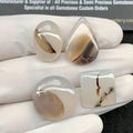 Natural Dendrite Agate Gemstone Cabochon Dendrite Agate Smooth Mix High Quality Loose Gemstone 16-21 MM 4 Pcs Jewelry Supply SM24283