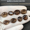 Natural Smoky Quartz Gemstone Faceted Cut mix Shape 12-16 MM 8 Pcs Smoky Quartz High Quality Gemstone Jewelry Supply SM24286