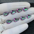 Mystic Topaz Gemstone Cuts Mystic Topaz Faceted Cut Gemstone Mystic Topaz Faceted Cut Pear Shape 12x8 MM 8 Pcs Jewelry Supply SM24300