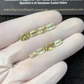 Natural Apatite Gemstone Faceted Cut Rectangle Shape 6-8 MM 8 Pcs Apatite High Quality Gemstone Jewelry Supply SM23390