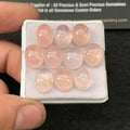 Natural Morganite Gemstone Smooth Oval Shape 10-12 MM 10 Pcs Morganite High Quality Gemstone Jewelry Supply SM23399