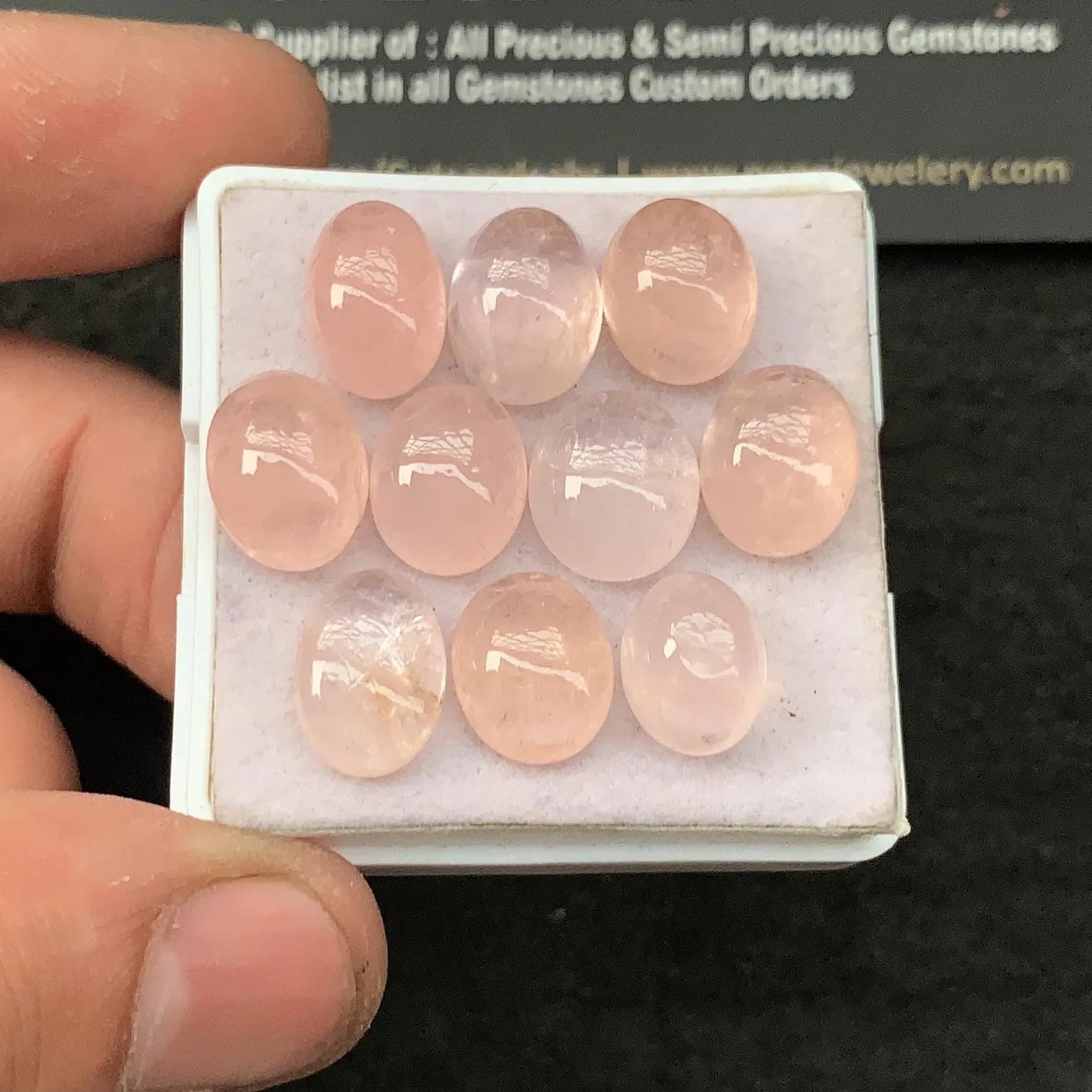 Natural Morganite Gemstone Smooth Oval Shape 10-12 MM 10 Pcs Morganite High Quality Gemstone Jewelry Supply SM23399 (Copy)