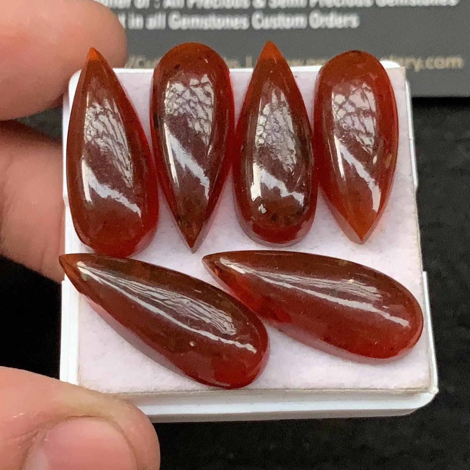 Natural Amber Gemstone Smooth Pear Shape 25x10 MM 6 Pcs Amber Amazing & High Quality Gemstone Jewelry Supply SM23404