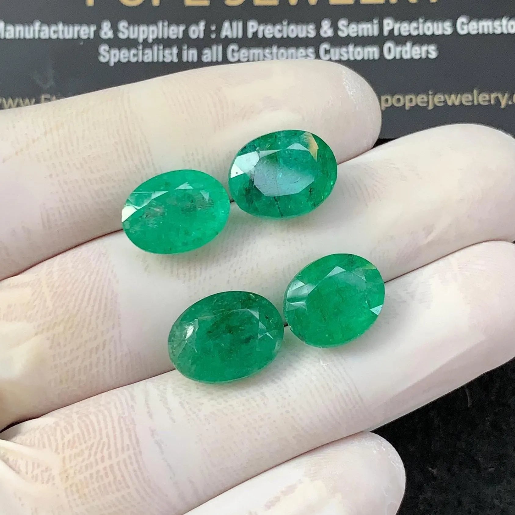 Natural Beryl Gemstone Beryl Faceted Cut Oval Shape Gemstones High Quality Stones 12-13 MM 4 Pcs Jewelry Supply SM23417