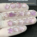 Natural Amethyst Gemstone Amethyst Smooth Star Shape High Quality Gems Supply 11-13 MM 18 Pcs High Quality Wholesale gems-SM24253