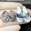 Dendrite Opal Gemstone Cabochon Dendrite Opal Smooth Mix Shape Cabs High Quality Matched Pair 21-32 MM 2 Pairs Jewelry Supply SM24260
